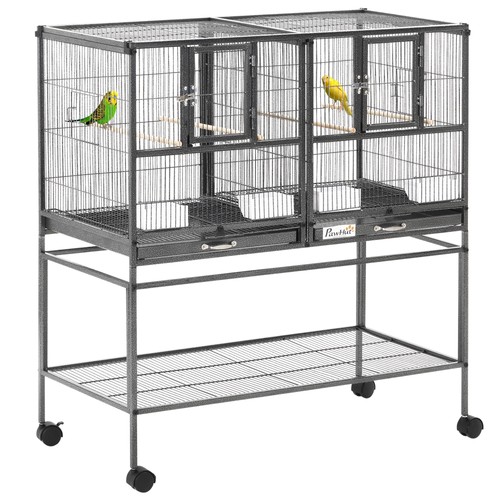Double rolling bird cage - bird,
