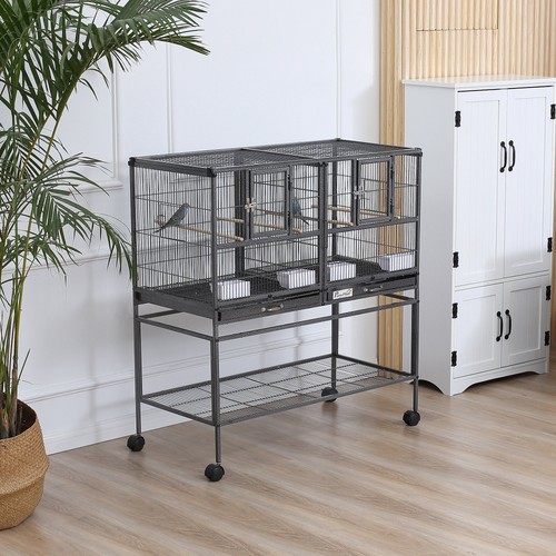 Double rolling bird - cage, with